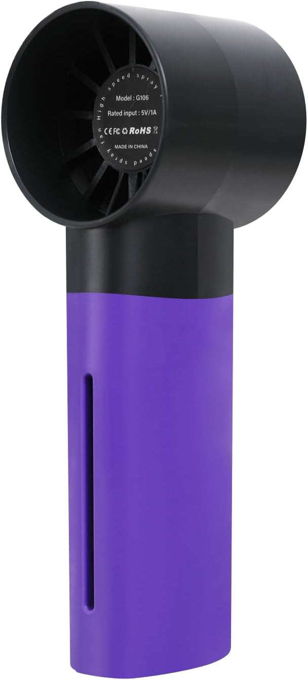 Portable mini spray fan, rechargeable hand-held humidification and water fan, 5-speed 30ML water tank, suitable for travel, beach use handheld spray fans