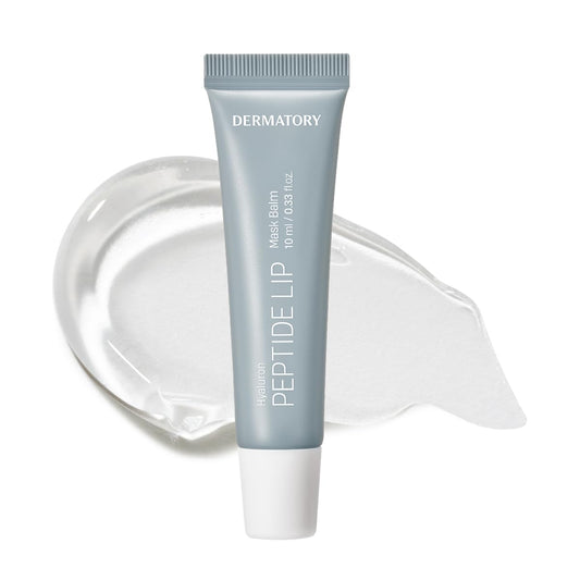 DERMATORY Hyalluron Peptide Volume Lip Mask Balm - Hydrating & Moisturizing Lip Mask for Day & Night Care (10ml)