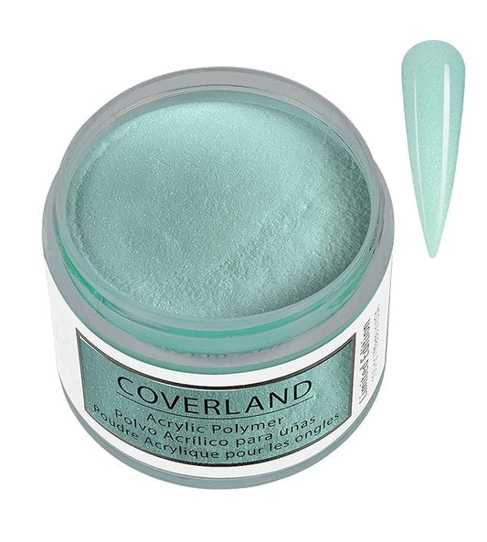 Tones Coverland Acrylic Nail Powder "Aqua Burst" - Limited Edition Acrylic Powder for Nail Design, Sculpting, and Masking Nail Bed Imperfections - (1.5 Oz)