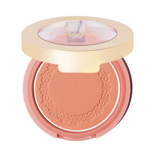 Oulac Peach Blush Makeup Fair Skin| Pigmented Powery Blush Korean Style| Natural Radiant Look| Blendable & Buildable blush Light Skin| Vegan Cruelty-Free| 4.8g 16 Summer Time
