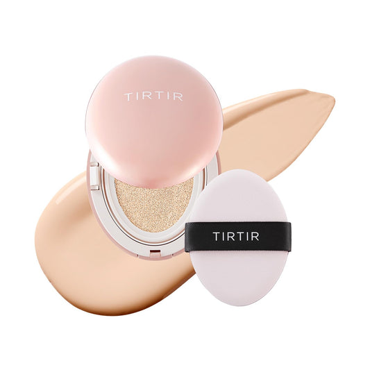 [*Mini Size*] TIRTIR All Cover Pink Cushion | Korean Cushion Foundation, (#13N Fair Ivory, 0.15 Fl Oz)