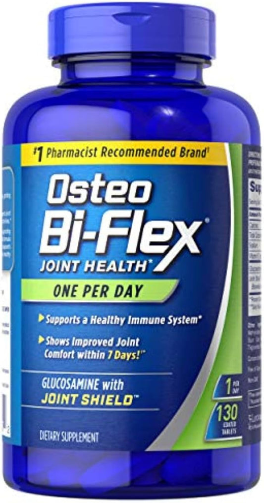 Osteo Bi-Flex Glucosamine with Vitamin D, One Per Day By Osteo Bi-flex, Joint Health,130 Coated Tablets, 130 Count