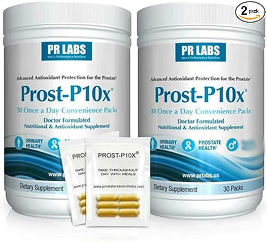 Advanced Prostate Health Supplement for Men, 10 Natural Ingredients, Saw Palmetto, Beta Sitosterol, Reduce Bathroom Trips & Urgency - 2 Month Supply