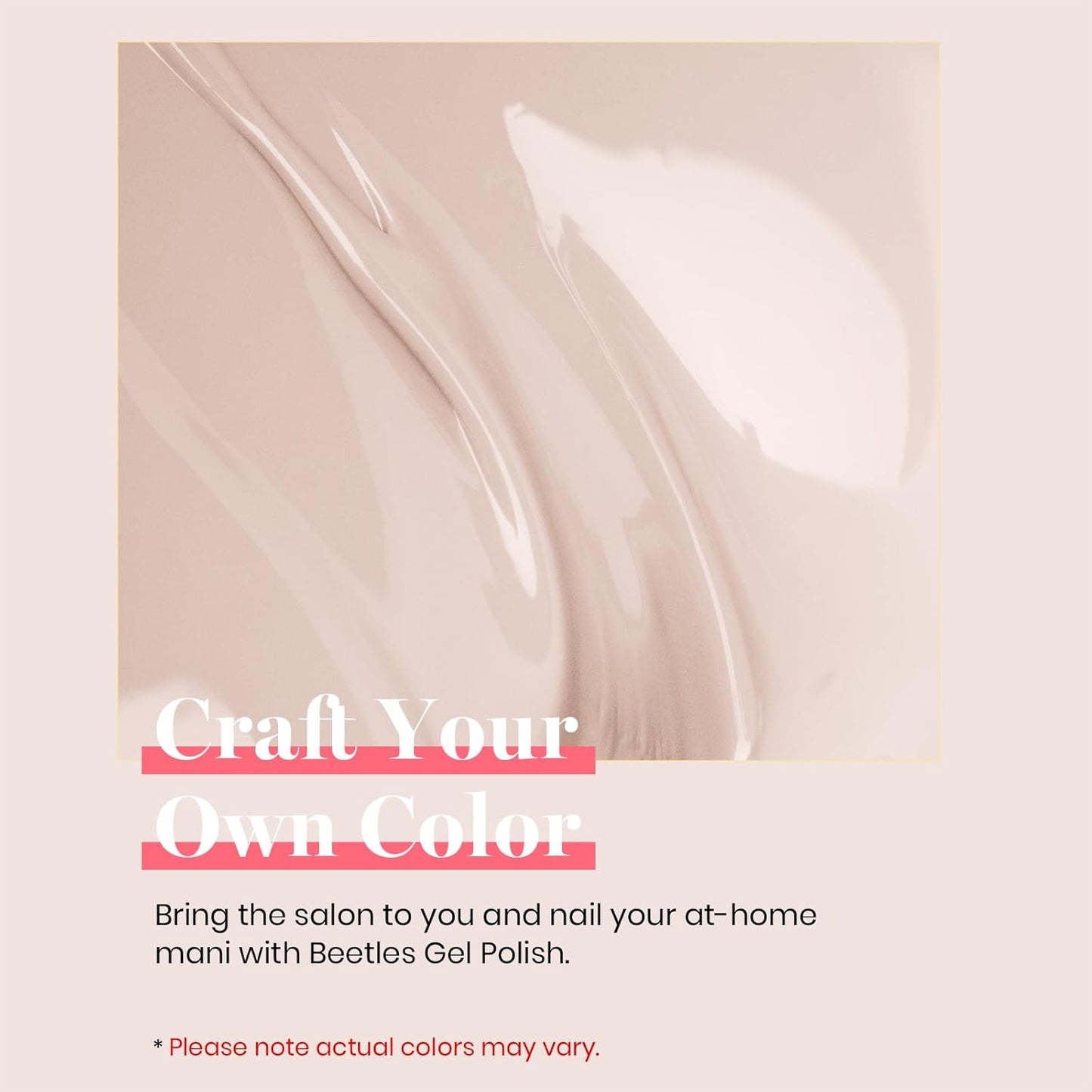 Beetles Grey Gel Nail Polish, Stone Beige Brown Cream Color 15ml Gel Polish Soak Off Uv LED Lamp Cured Nail Art Manicure Salon DIY Design Decoration Home Gift for Women