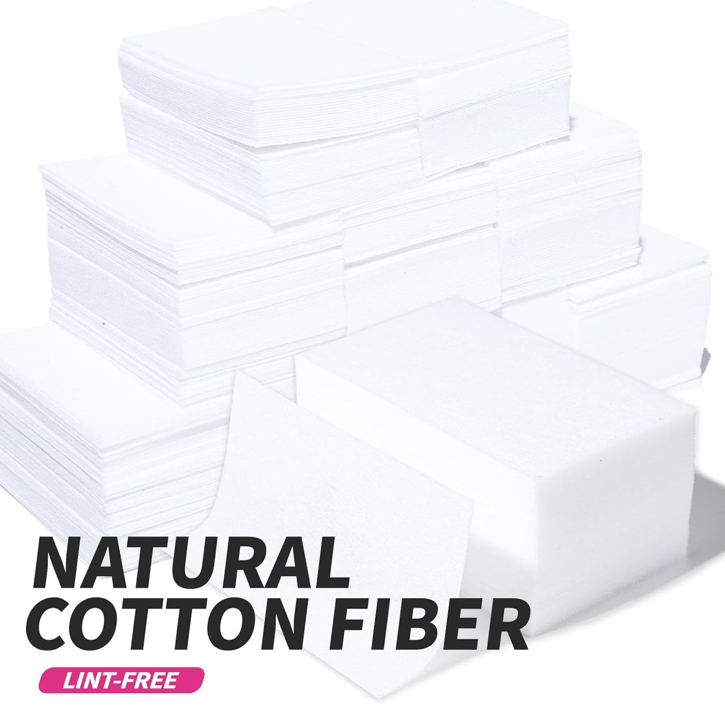 FANDAME Gel Nail Polish Remover Tools Kit, 10 PCS Nail Polish Remover Clips Black, 100ml Nail Polish Remover Bottle, 500PCS Cotton Pad, Nail Brush, Cuticle Pusher, Nail File, Buffer Block Tools kit