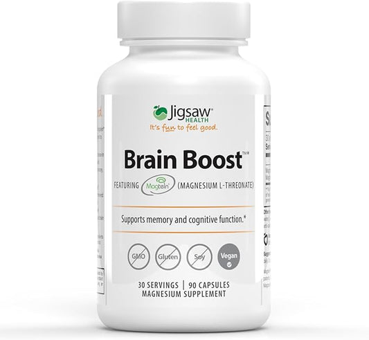 Jigsaw Health Brain Boost | Magnesium L-Threonate | 90 Capsules