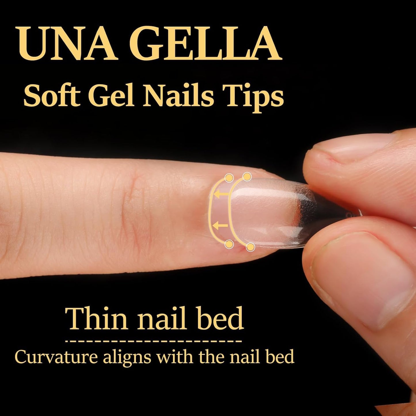 UNA GELLA Extra Short Almond Nail Tips, 504 Pcs Pre-Filed XS Almond Gel Nails, 12 Sizes Half Matte Full Cover Press Ons for Nail Extension Manicure Home DIY Salon