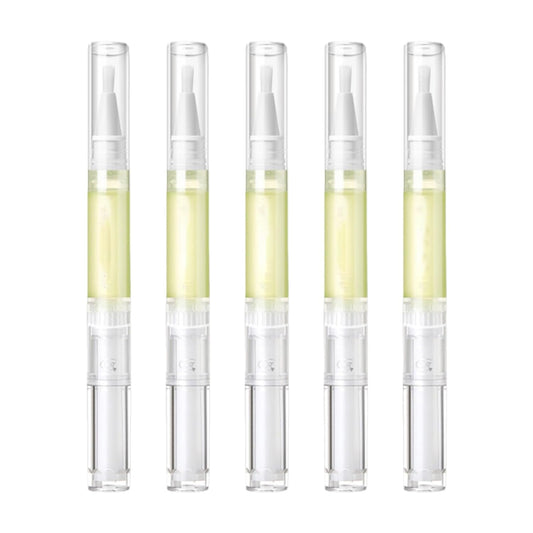 Merluna Nail 𝐆𝐫𝐨𝐰𝐭𝐡 Pen, Radiant Nail 𝐆𝐫𝐨𝐰𝐭𝐡 Oil Pens, Cuticle Oil for Nails, Nail 𝐍𝐮𝐭𝐫𝐢𝐞𝐧𝐭 Oil Pen for Moisturize Strengthen 𝐁𝐫𝐢𝐠𝐡𝐭𝐞𝐧 Nails Care (5pcs, 2ml)