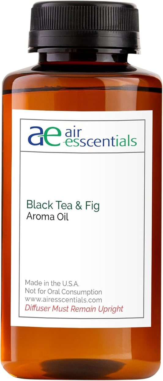 Black Tea & Fig Aroma Oil, Essential Oils Blend for Diffusers & Scent Machines, Herbal Fruity Blend and Amber, Aromatherapy, Cold Air Diffuser Compatible, 300 mL