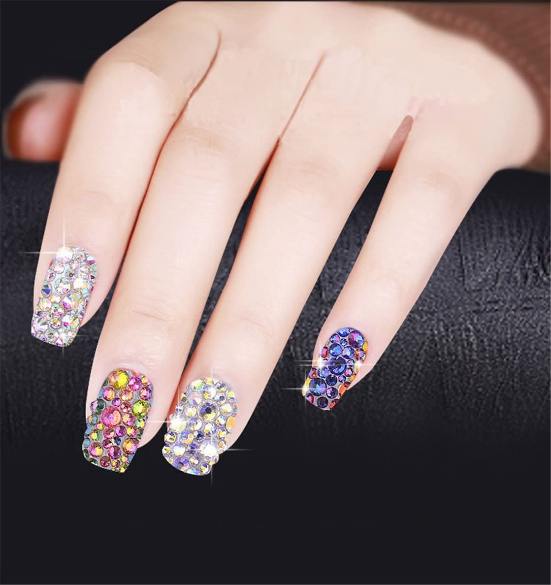 3000 Pieces SS12 3mm Flatback Rhinestones Clear Glass Round Gems Crystals for Nail Art DIY Crafts Clothes Shoes Bags （Dark Green）