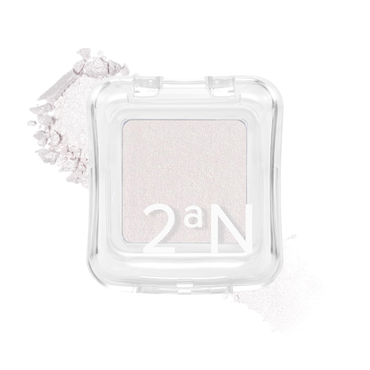 2aN Pure Glash Highlighter WH01 Frosty – Glass-Like Sheen Powder Highlighter for a Natural, Radiant Glow | Buildable, Long-Lasting, Lightweight Formula