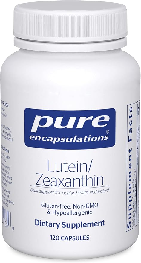 Pure Encapsulations Lutein & Zeaxanthin - Supports Overall Vision* - Maintains Macular Pigment & Eye Health* - Antioxidant Support* - Vegan-Friendly & Non-GMO - 120 Capsules
