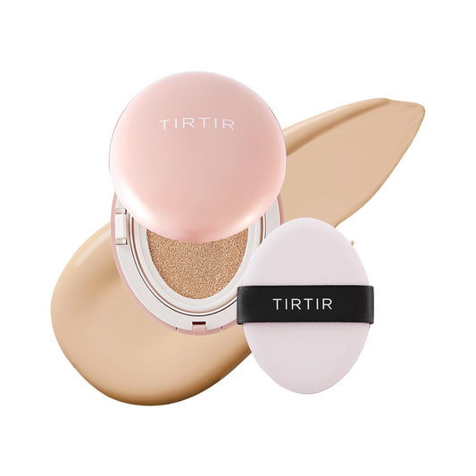 [*Mini Size*] TIRTIR All Cover Pink Cushion | Korean Cushion Foundation, (#21N Ivory, 0.15 Fl Oz)