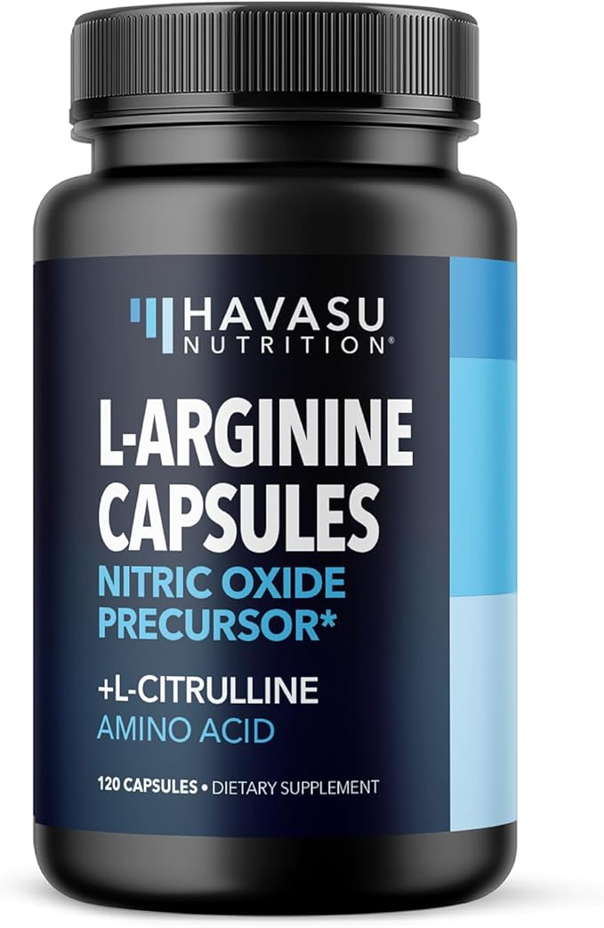L-Arginine Capsules for Active Males - 120 Count, Non-GMO, 1200mg Blend of L Arginine and L Citrulline - Arginine Supplement for Enhanced Performance - L Arginine for Muscle Support