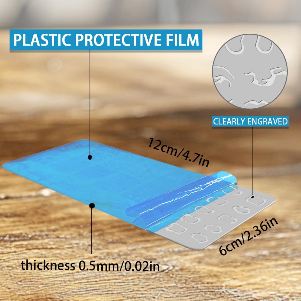 3Pcs Irregular Geometric Frames Nail Stamping Plate Minimalist Line Nail Stamping Templates French Tip Nail Art Stamp Image Plate Stainless Steel DIY Reusable Tools for Manicure Printing