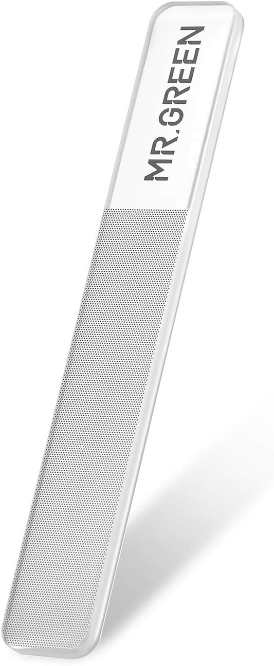 MR.GREEN Glass Nail Shiner ，Upgrade Nano Glass Nail Files &Nail Buffers Polisher Professional Crystal Manicure Tools Kit for Natural Nail