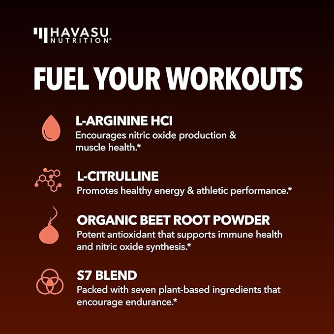 Pre Workout Powder - L Arginine Powder Nitric Oxide Supplement for Men and Women - Pre and Post Workout Support - L-Arginine L Citrulline and Beet Root Powder - Endurance and Performance - Tangerine