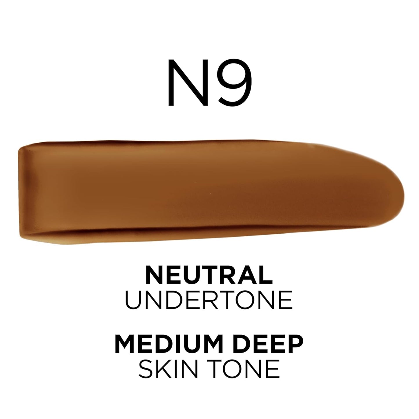 L'Oreal Paris True Match Super-Blendable Foundation, Medium Coverage Liquid Foundation Makeup, N9, Medium Deep, 1 Fl Oz