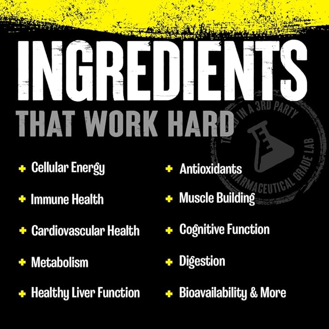 Animal Pak - Vitamin Powder with Zinc, Magnesium, Amino Acids and More - Digestive Health, Immune Booster and Focus Support - Multivitamin for Men and Women - Spectra and 85+ Nutrients - 60 Scoops