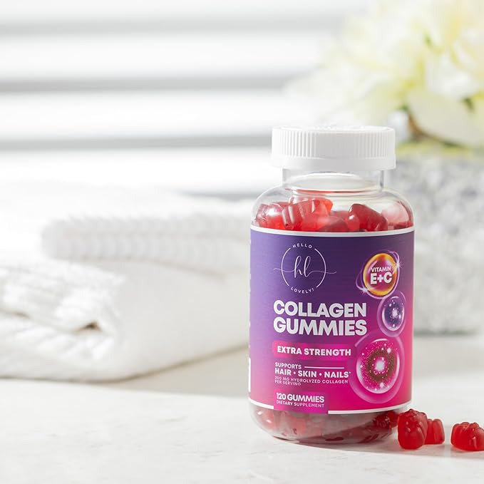 Collagen Peptides for Women - Collagen Gummy with Biotin for Hair, Skin, Nail, Bone & Joint Support, Extra Strength Hydrolyzed Collagen Peptides Supplement for Women & Men, Non-GMO - 120 Gummies
