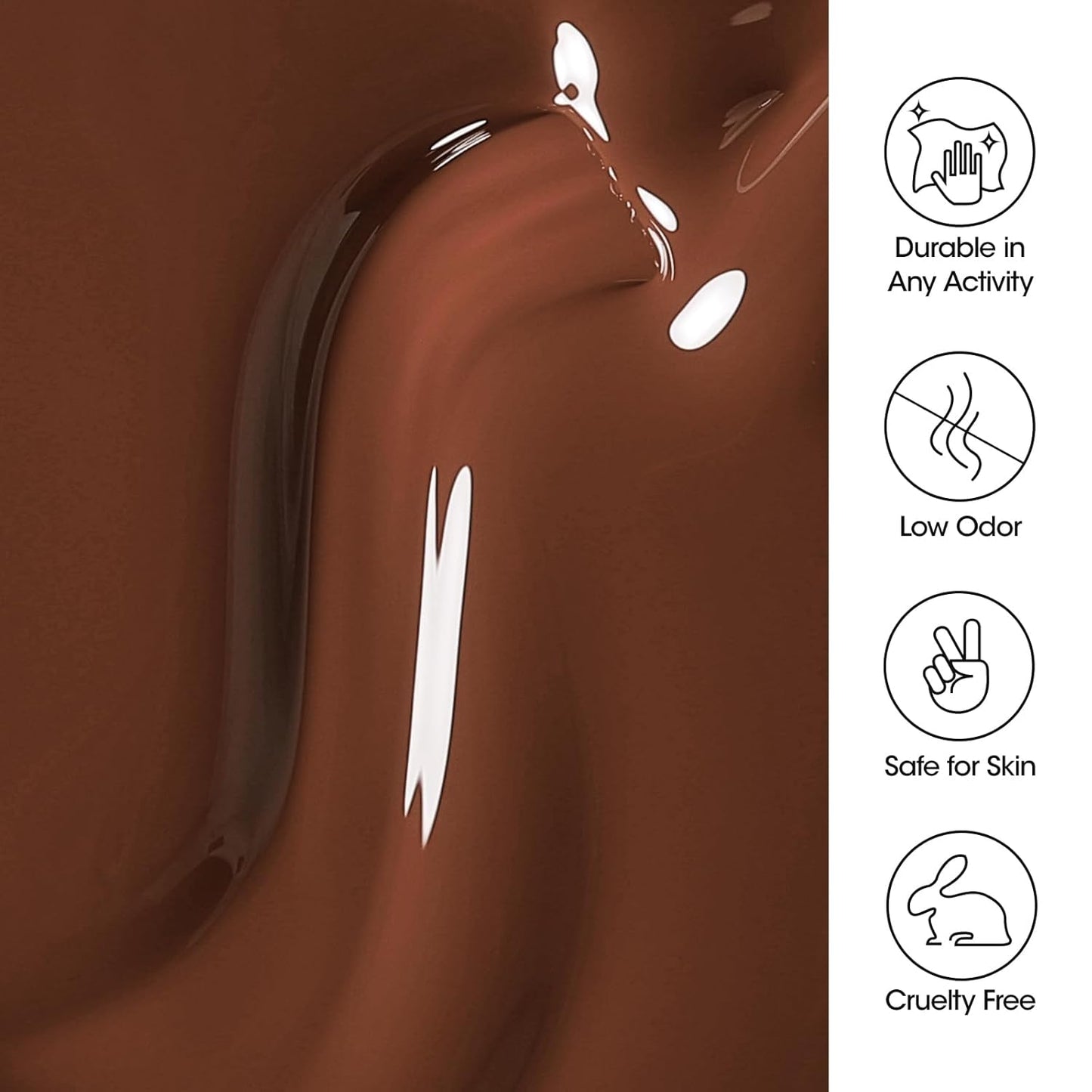 Gellen Brown Gel Nail Polish 18 ML Dark Brown Gel Polish Chocolate Coffee Nail Polish Gel Fall Winter Soak Off U V LED Nail Lamp Gel Polish for French Nails Home Salon DIY Manicure, 0.61 Fl Oz