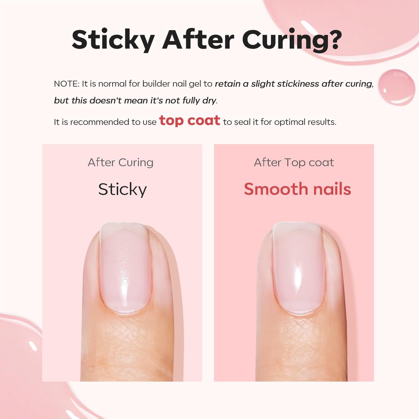 modelones Builder Nail Gel, 8-in-One Pink Shimmer Builder, Sparkle Glitter Pink Rubber Base Gel Polish LED Lamp Cured Hardener Color Base Strengthener Extension for Home DIY Salon Girls