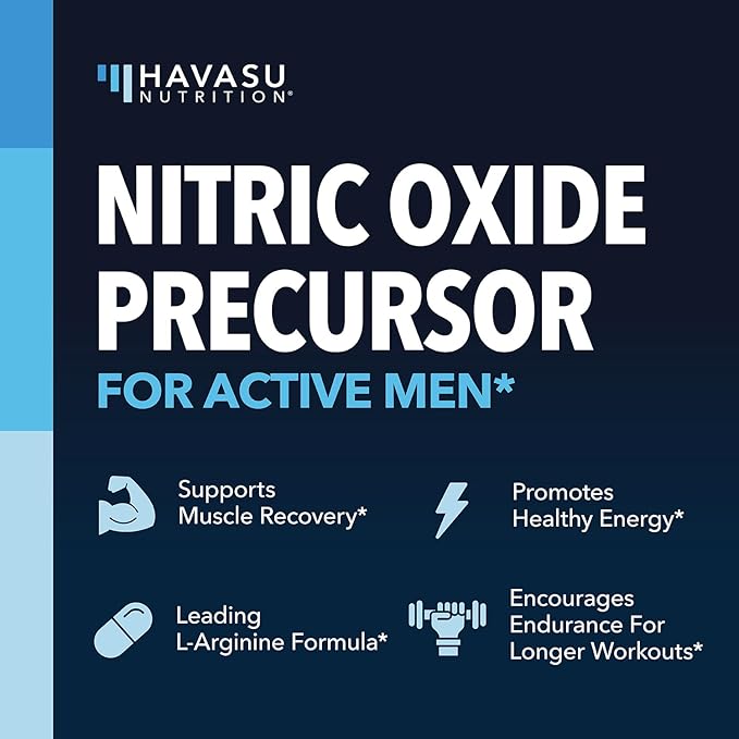 L-Arginine Capsules for Active Males - 60 Count, Non-GMO, 1200mg Blend of L Arginine and L Citrulline - Arginine Supplement for Enhanced Performance - L Arginine for Muscle Support