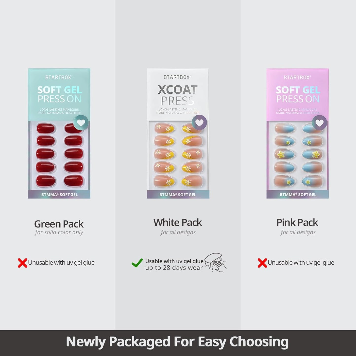 BTArtbox Press On Nails Short - Lamp-Curable Leopard French Tip Almond Press On Nails with Glue for Women, Semi-Transparent Soft Gel Glue On Nails in 16 Sizes - 32 Stick On Nails Kit, Wild Cheetah