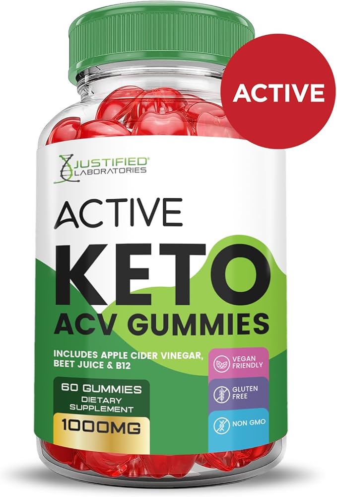 (2 Pack) Active Keto ACV Gummies Advanced Formula 1000MG ActiveKeto Keto Gummies Apple Cider Vinegar Formulated with Pomegranate Beet Juice Powder B12 Vegan Non GMO 120 Gummys