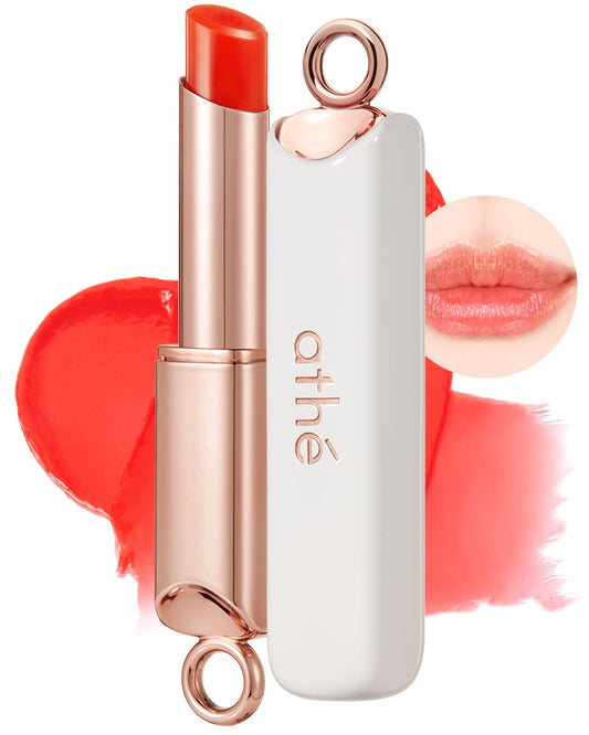 ATHÉ Authentic Lip Balm 03 AWESOME (Tinted), Lightweight Wear & Plumping Lips without Stickiness, Moisturizing & Nourishing Plant-Based Vegan Chapstick for Dry, Petrolatum Free, Cruelty-Free