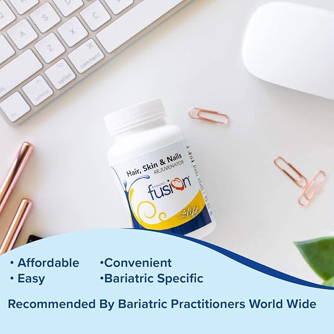 Bariatric Fusion ONE Per Day Bariatric Hair, Skin & Nails REJUVENATOR | Includes Biotin, B12, and B1 | 120 Count