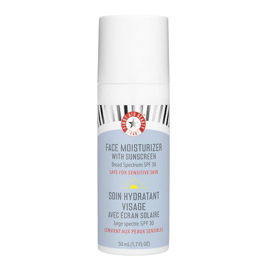First Aid Beauty Ultra Repair Face Moisturizer with Sunscreen, SPF 30 – 2-in-1 Sun Protection + Daily Hydration – 1.7 oz