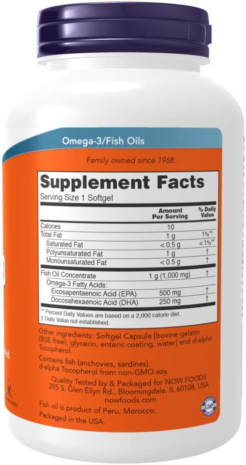 NOW Foods - Ultra Omega-3 500 EPA/250 DHA - 180 Softgels