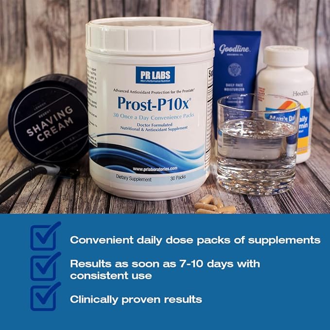 Advanced Prostate Health Supplement for Men, 10 Natural Ingredients, Saw Palmetto, Beta Sitosterol, Reduce Bathroom Trips & Urgency - 2 Month Supply