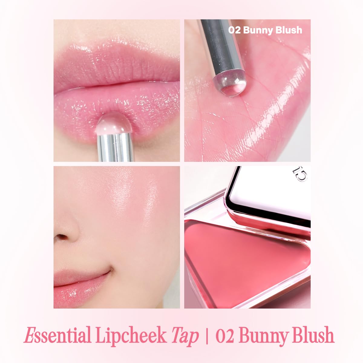 CLIO Essential Lip & Cheek Tap, Easy to Use, Glides on Effortlessly, Non-Greasy, Travel-Sized Creamy & Blendable Color For Lips & Cheeks (05 CHERRY SHOWER, One Size)
