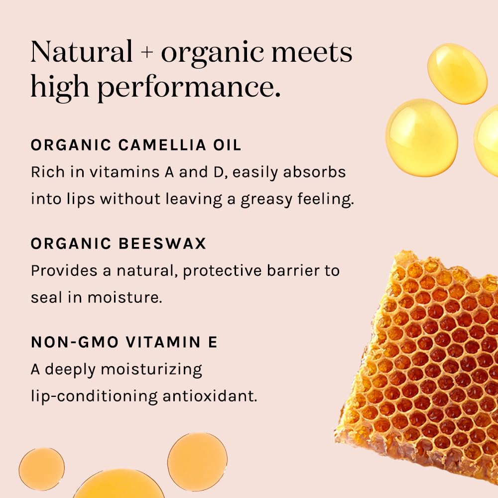 Kari Gran Lip Whip | Moisturizing Lip Balm with Organic Oils | Glossy Sheen + Peppermint | Rich Buttery Texture, Hydrates & Protects | Non-GMO, Organic Ingredients, Made in USA (Naked Peppermint)