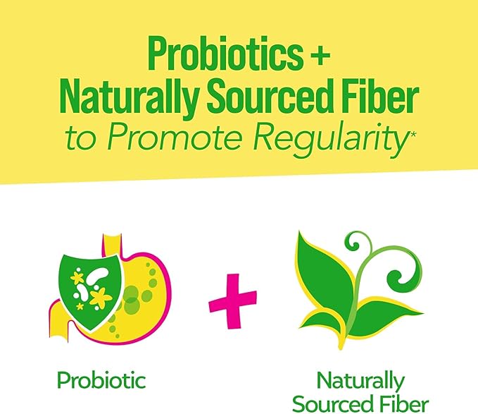 Culturelle Kids Probiotic + Fiber Packets (Ages 1+) - 60 Count - Digestive Health & Immune Support - Helps Restore Regularity