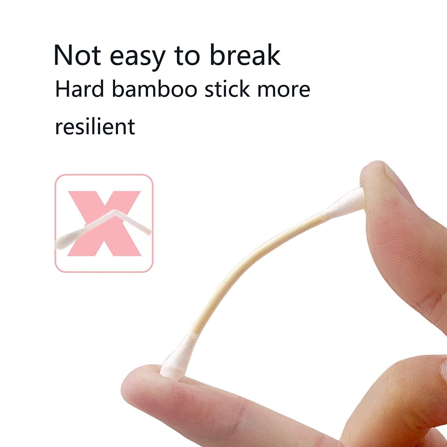 Bamboo Cotton Swabs, Wooden Cotton Swabs 1125pcs