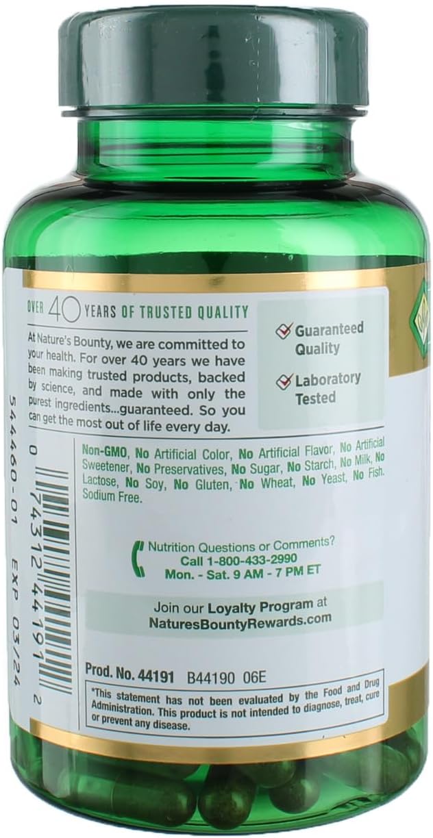 Nature's Bounty Saw Palmetto, Herbal Health Supplement, Prostate and Urinary Health, 450 mg, 100 Capsules