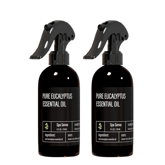 Pure Eucalyptus Oil Shower Mist and Steam Room Spray - Room Spray and Eucalyptus Spray for Shower - Premium Aromatherapy Eucalyptus Essential Oil Spray - 4 Ounce, 2 Pack