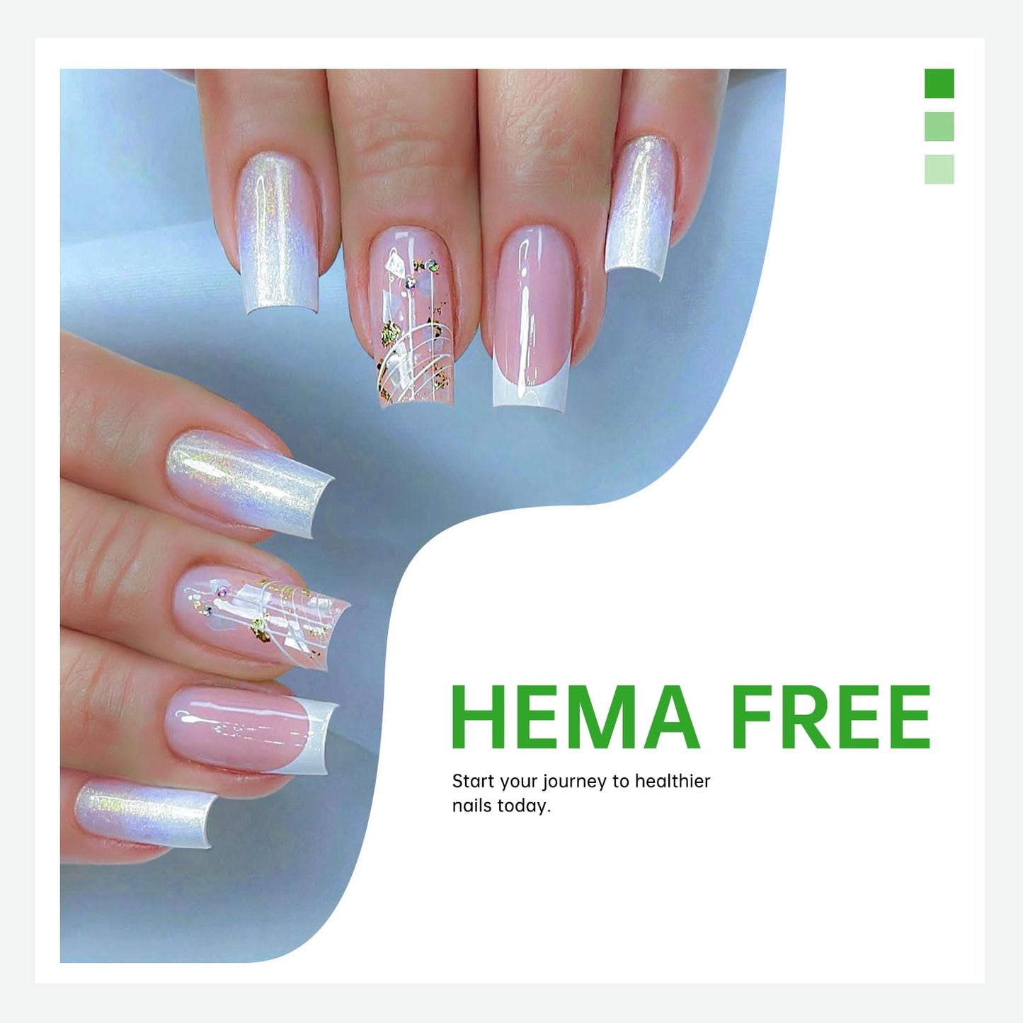 Hema Free Top Coat Gel - Mirror Shine & Scratch-Resistant | 30+ Day Gloss Lock with Stain Defense | LED/UV Lamp Safe, 15ml Gift Ready Gift for Women