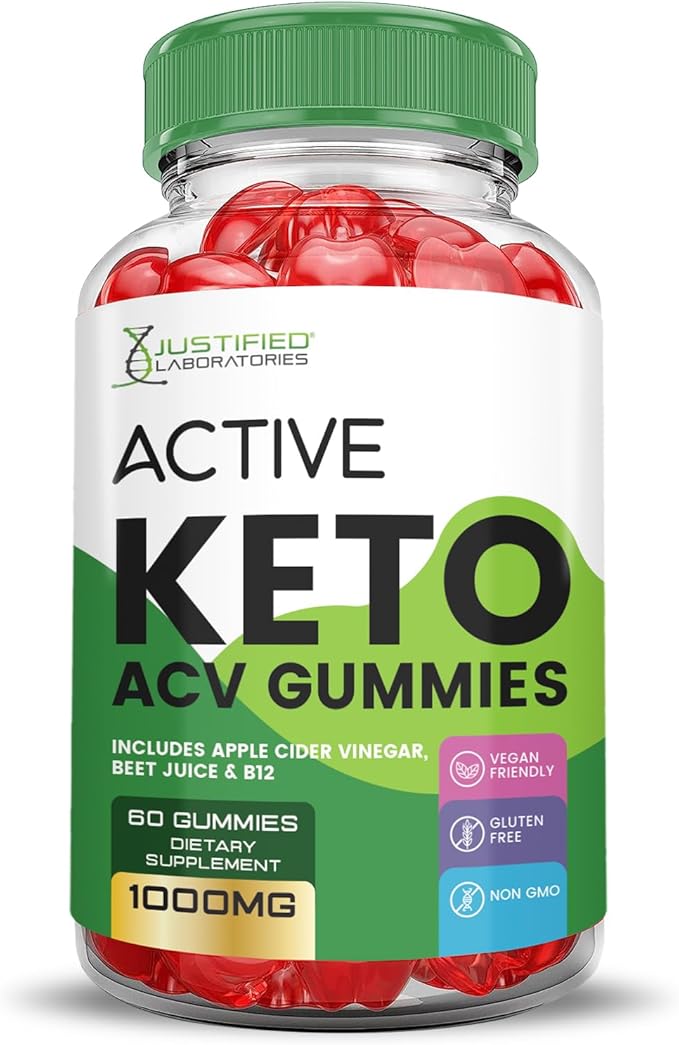 (2 Pack) Active Keto ACV Gummies Advanced Formula 1000MG ActiveKeto Keto Gummies Apple Cider Vinegar Formulated with Pomegranate Beet Juice Powder B12 Vegan Non GMO 120 Gummys
