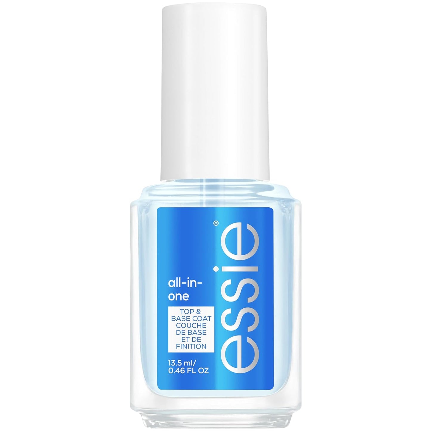 essie All-In-One Base Coat + Top Coat + Strengthener Nail Polish, 0.46 Ounces (Packaging May Vary)