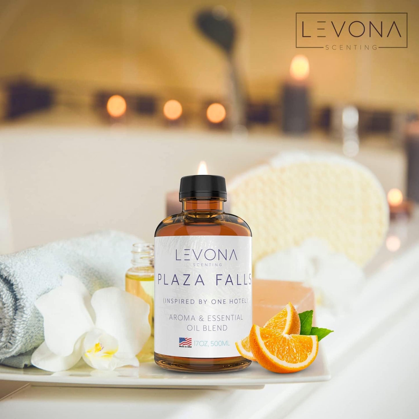 Levona Scent Home Luxury Scents: Plaza Falls Fragrance Oil Inspired by One Hotel Essential Oil - Pure Essential Oils for Diffusers for Home - Scented Oil