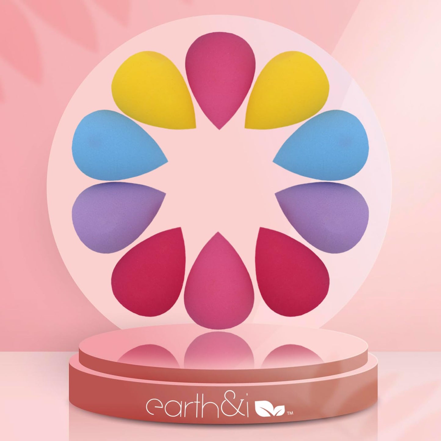 Earth & I 10 Piece Makeup Sponges for Face, Blender Sponge, Make Up Blender Sponges for Face, Foundation Applicator, Makeup Disposable Applicators, Cosmetic Sponges, Make Up Accessories