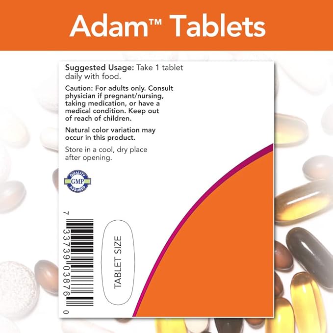 Now Foods Adam Men's Multiple Vitamin 120 Tabs