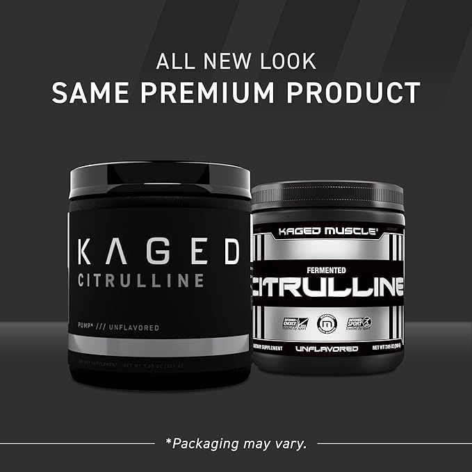 Kaged Premium L-Citrulline Powder | Unflavored | Enhance Muscle Pumps | Improve Muscle Vascularity | Nitric Oxide Booster | 100 Servings