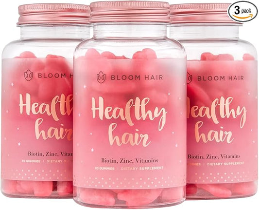 Gummies for Faster Hair Growth & Biotin Vitamins for Rapid Hair Growth for Women Gummies Hair Vitamins Supplements for Increased Hair Thickness Vegan Hair Growth Vitamins