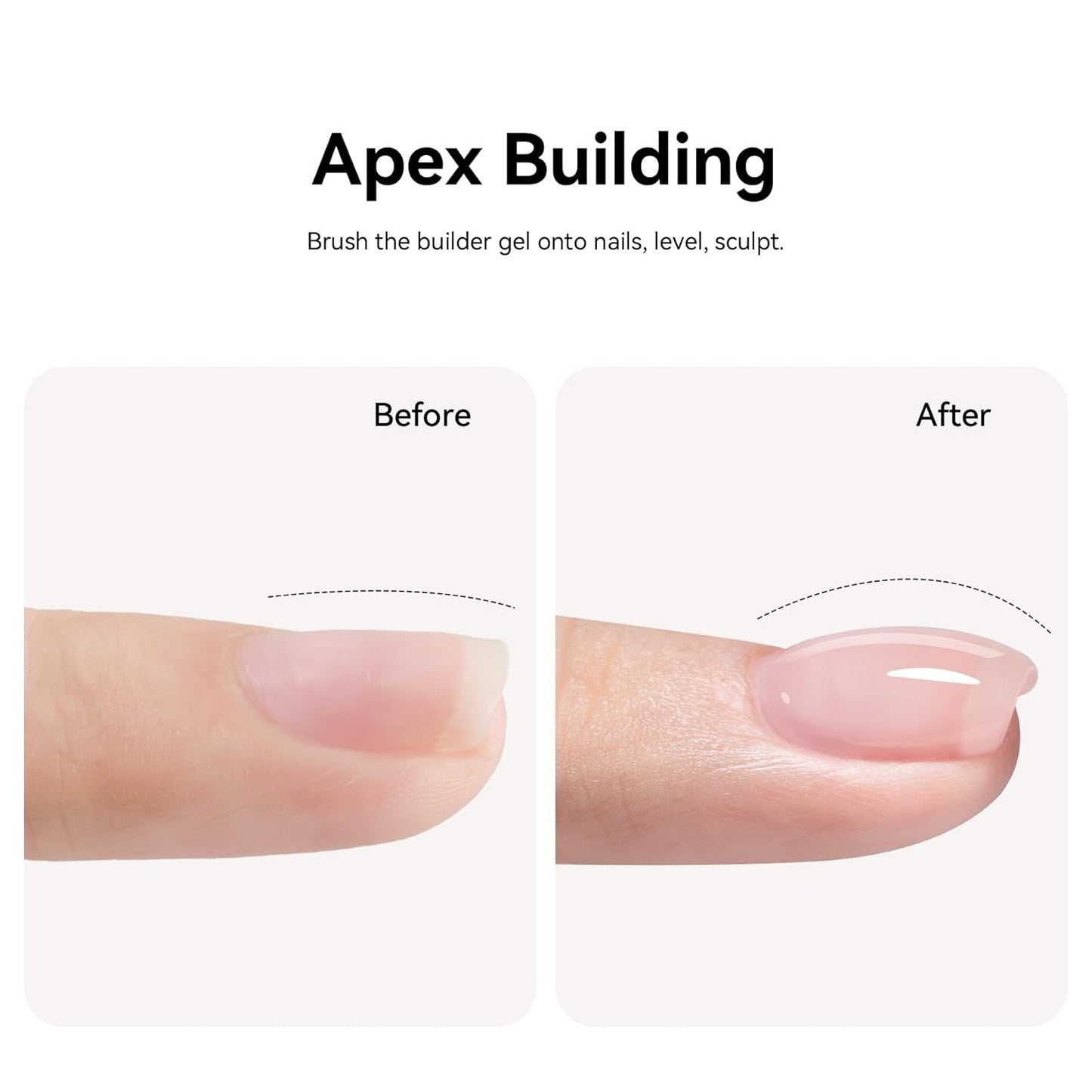 MAYCHAO 15ML Clearly Pink Builder Nail Gel 7 in 1 Clear Pink Builder Strengthener Gel Nail Polish for Nail Extension, No Wipe Base Coat for Home Manicure, 0.5 OZ-05