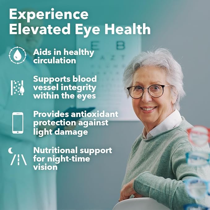 Visibili-T - Vitamin Supplement for Eye Health & Vision Support - Carrot Root, Chromium, Bilberry, Ginkgo Biloba, Grape Seed Extract, Lycopene, Vitamin A, Lutein & Zeaxanthin - 60 Capsules